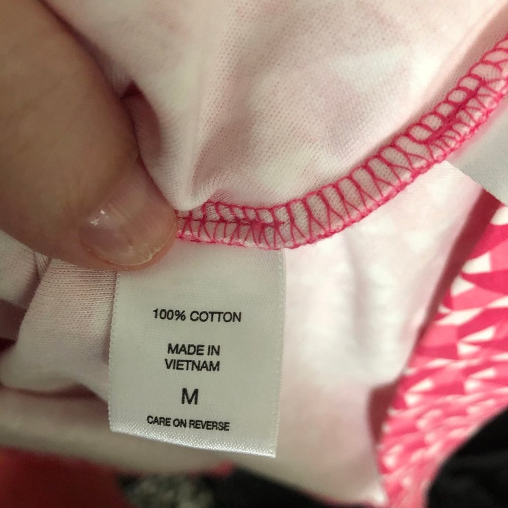 NY&Co. Pink Geometric Knit Dress - Picture 8 of 8